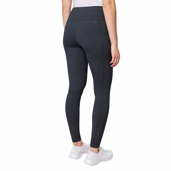 NWT Mondetta Women's Garment Wash Tight Leggings Black Activewear S $60 5C143 - Picture 2 of 2